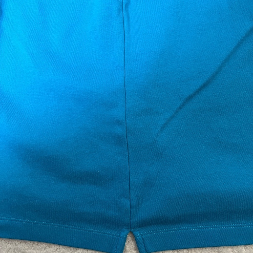 Kim Rogers Vibrant Turquoise Blue Petite Large Short Sleeve Top - Picture 6 of 8